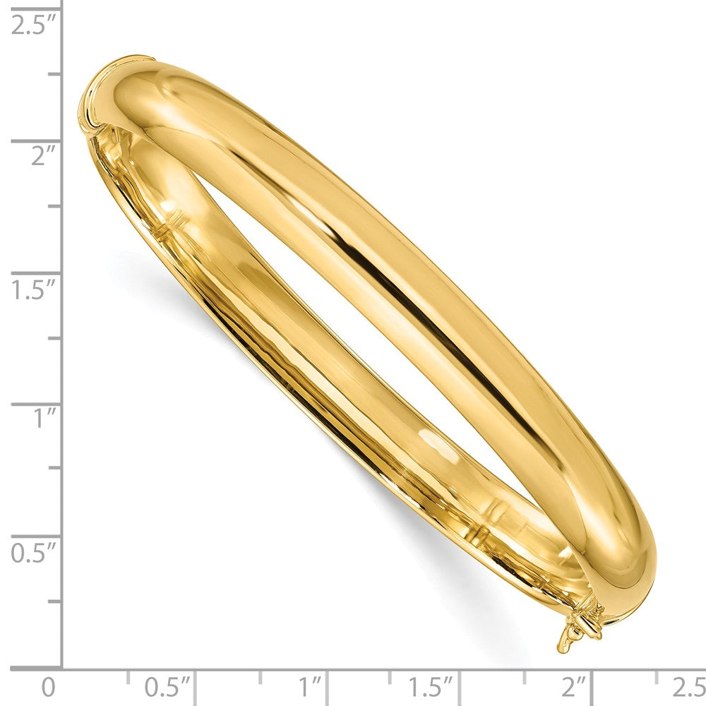 FJC Finejewelers Sterling Silver Gold Plated Bangle 8mm Wide