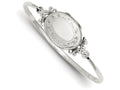 FJC Finejewelers Sterling Silver Locket Bangle (7 inch wrist)
