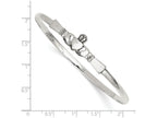 FJC Finejewelers Sterling Silver Claddaugh Bangle