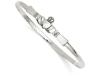 FJC Finejewelers Sterling Silver Claddaugh Bangle