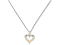 FJC Finejewelers Sterling Silver Heart Necklace