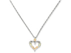 FJC Finejewelers Sterling Silver Heart Necklace