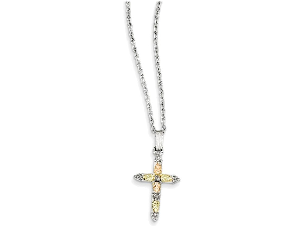 FJC Finejewelers Sterling Silver Cross Necklace