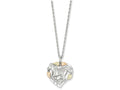 FJC Finejewelers Sterling Silver Horse In Heart Necklace
