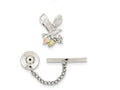 FJC Finejewelers Sterling Silver Eagle Pin Tie Tack