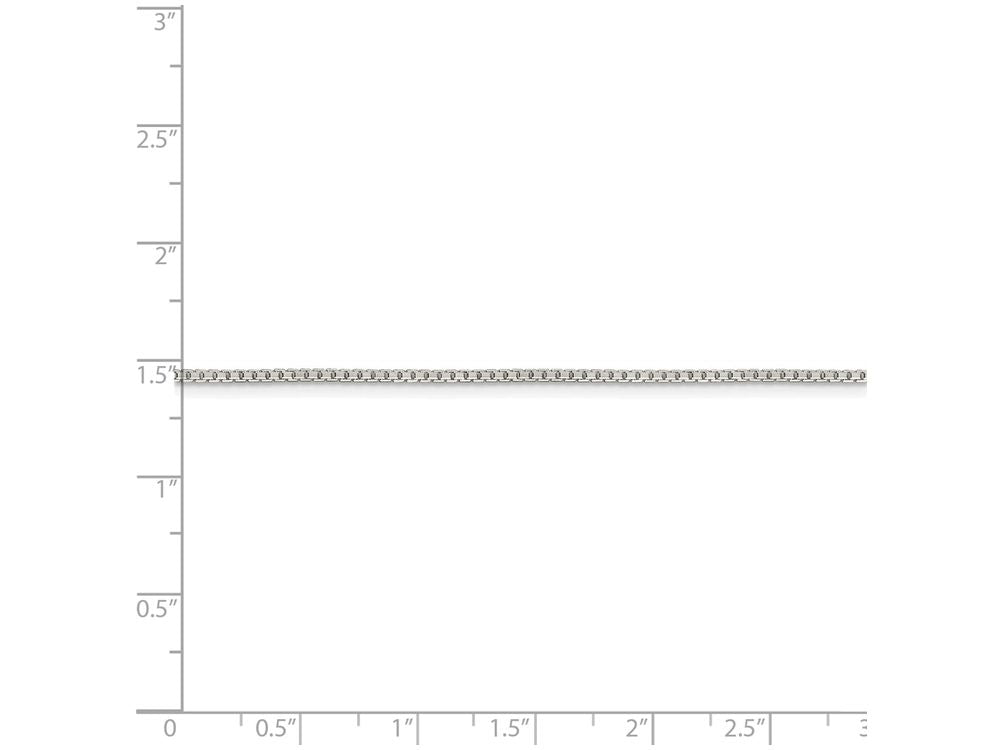 FJC Finejewelers 16 Inch Sterling Silver 1.35mm 8 Side bright-cut Box Chain Necklace