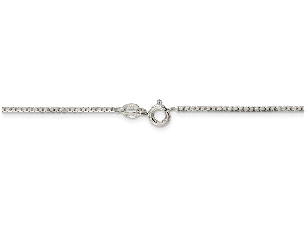 FJC Finejewelers 16 Inch Sterling Silver 1.35mm 8 Side bright-cut Box Chain Necklace