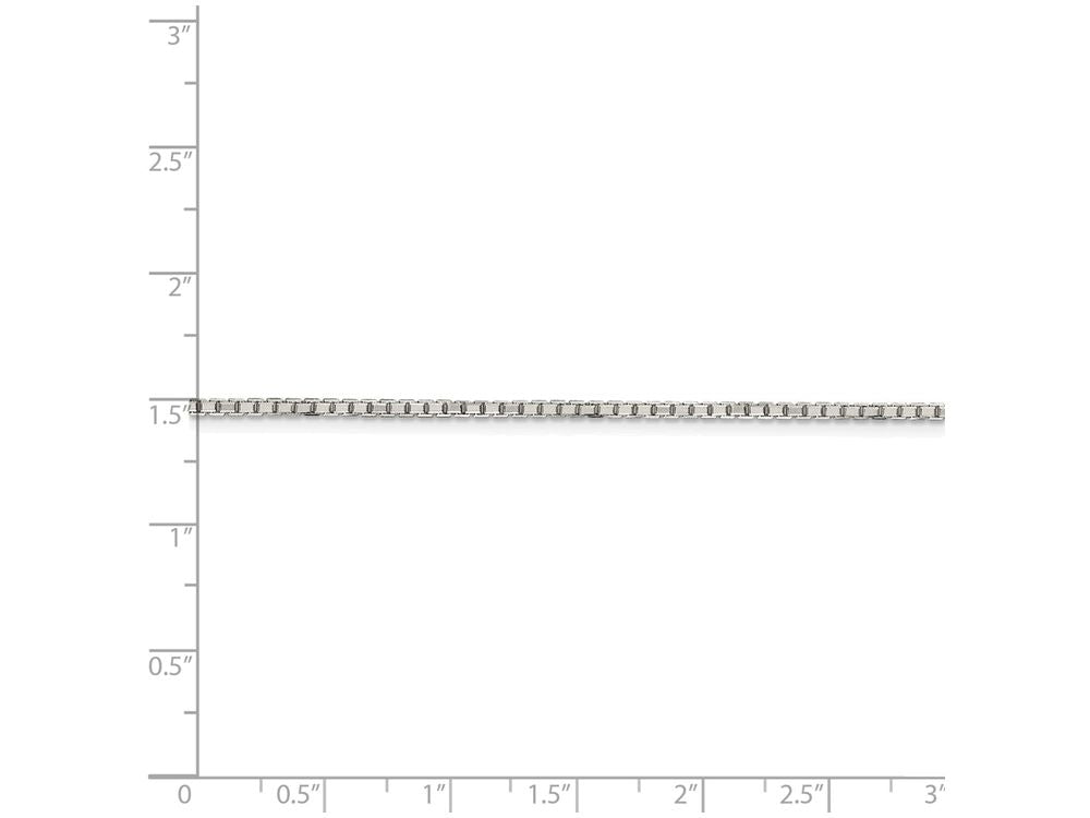 FJC Finejewelers 16 Inch Sterling Silver 1.7mm bright-cut Box Chain Necklace