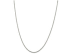 FJC Finejewelers 18 Inch Sterling Silver Rhodium Plated 1.7mm W/2in Ext. Box Chain Necklace
