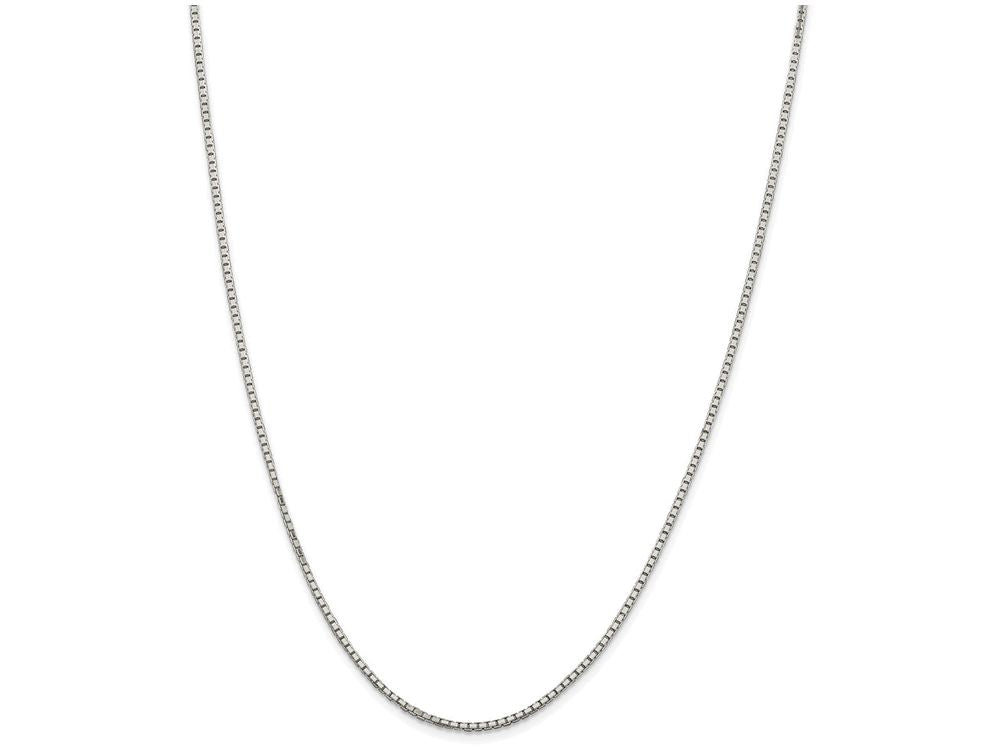 FJC Finejewelers 18 Inch Sterling Silver Rhodium Plated 1.7mm W/2in Ext. Box Chain Necklace