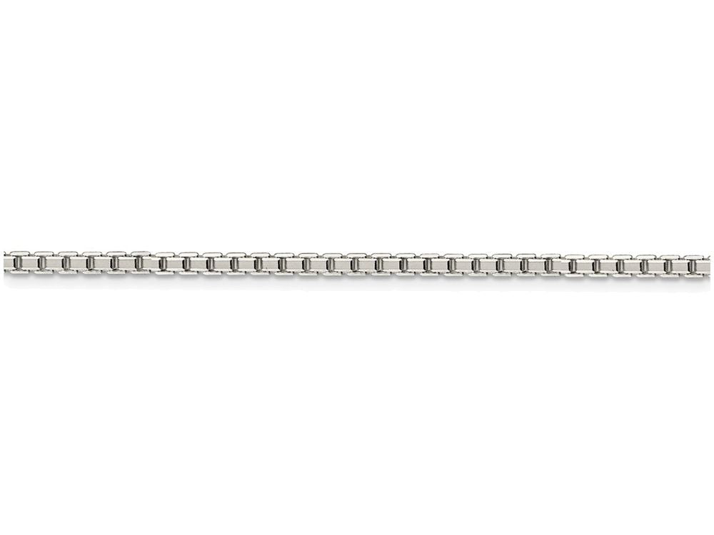 FJC Finejewelers 16 Inch Sterling Silver 2.5mm bright-cut Box Chain Necklace