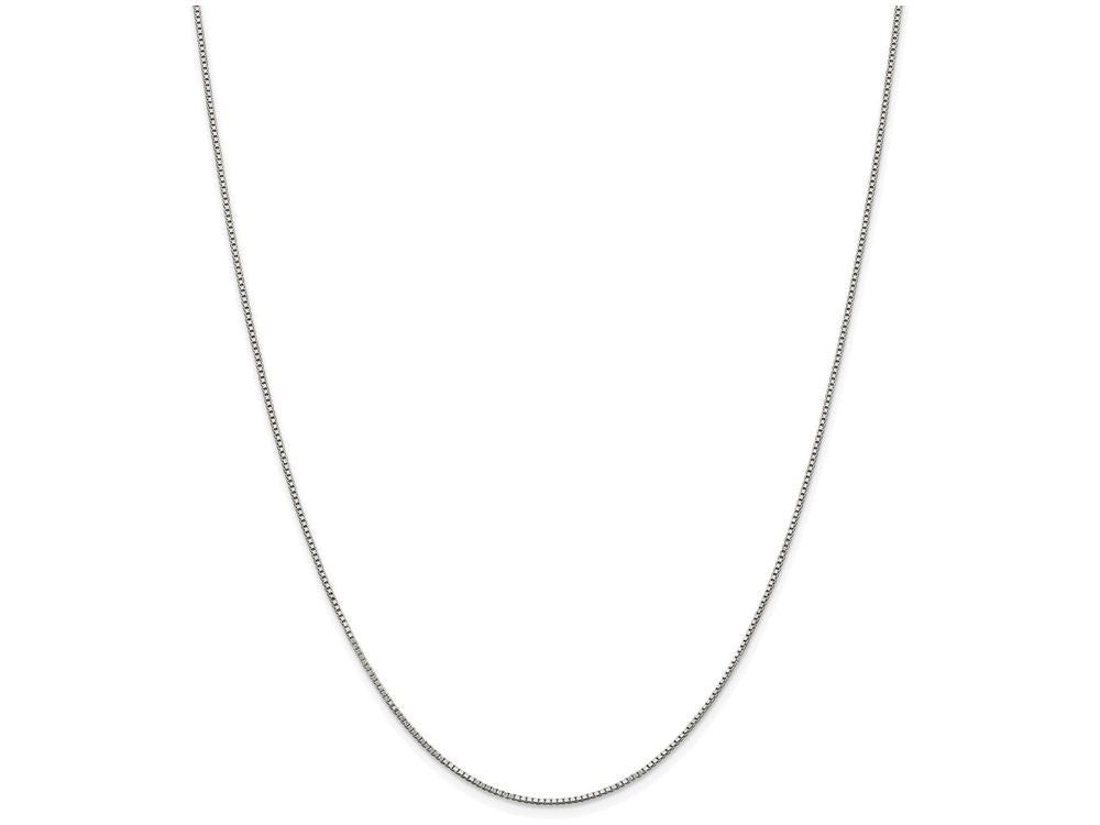 FJC Finejewelers 18 Inch Sterling Silver Rhodium .90mm Box Chain Necklace W/2in Ext.