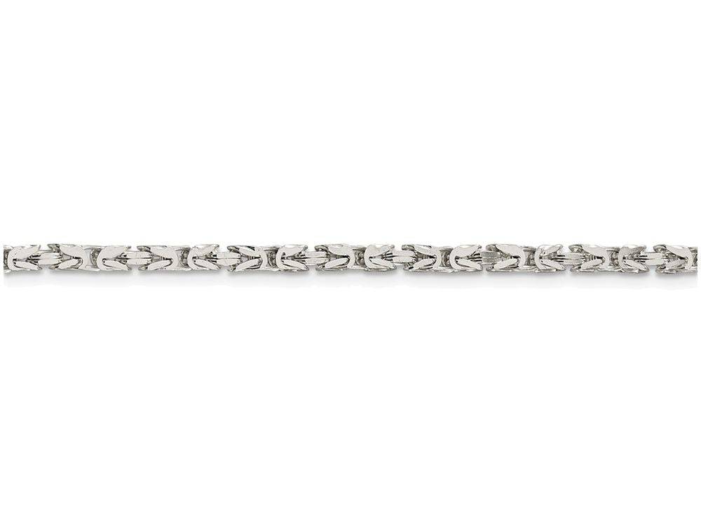 FJC Finejewelers 18 Inch Sterling Silver 2.5mm Byzantine Chain Necklace