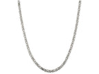 FJC Finejewelers 18 Inch Sterling Silver 4.25mm Byzantine Chain Necklace
