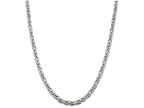 FJC Finejewelers 20 Inch Sterling Silver 5mm Square Byzantine Chain Necklace
