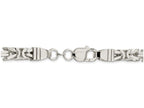 FJC Finejewelers 20 Inch Sterling Silver 6.9mm Square Byzantine Chain Necklace