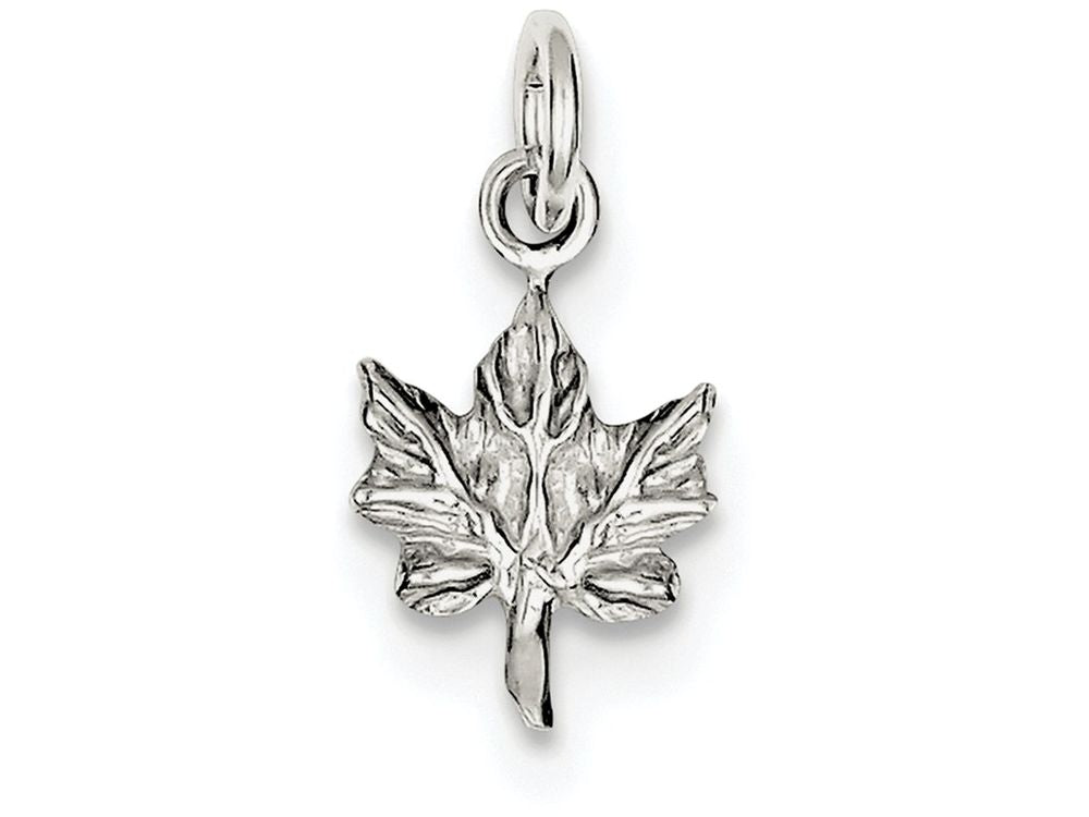 FJC Finejewelers Sterling Silver Maple Leaf Charm