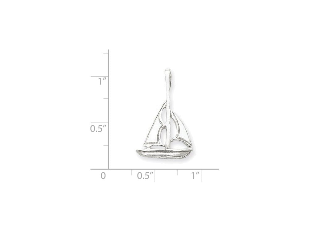 FJC Finejewelers Sterling Silver Sailboat Charm