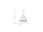 FJC Finejewelers Sterling Silver Sailboat Charm