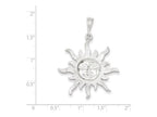 FJC Finejewelers Sterling Silver Sun Pendant Necklace - Chain Included