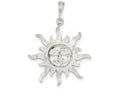 FJC Finejewelers Sterling Silver Sun Pendant Necklace - Chain Included