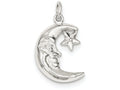FJC Finejewelers Sterling Silver Moon and Star Pendant Necklace - Chain Included