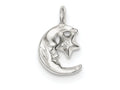 FJC Finejewelers Sterling Silver Moon and Star Charm