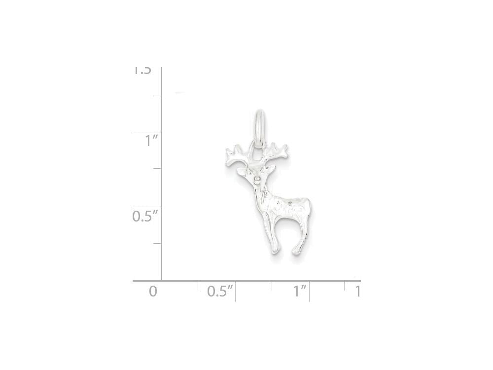 FJC Finejewelers Sterling Silver Deer Charm