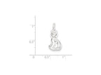 FJC Finejewelers Sterling Silver Cat Charm