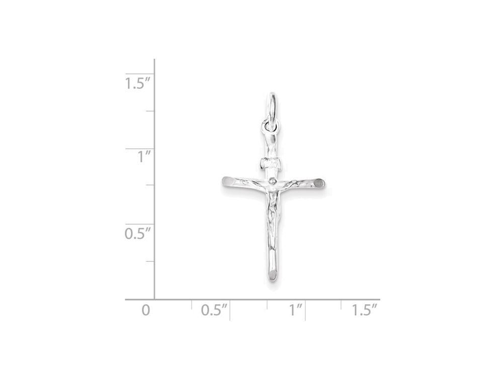 FJC Finejewelers Sterling Silver Inri Crucifix Pendant Necklace - Chain Included