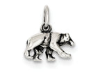 FJC Finejewelers Sterling Silver Bear Charm