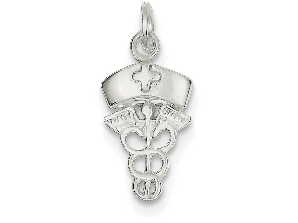 FJC Finejewelers Sterling Silver Nurse Symbol Charm