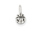 FJC Finejewelers Sterling Silver Antiqued Basketball Charm