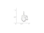 FJC Finejewelers Sterling Silver Girl Head Charm