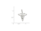 FJC Finejewelers Sterling Silver Caduceus Charm