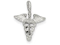 FJC Finejewelers Sterling Silver Caduceus Charm