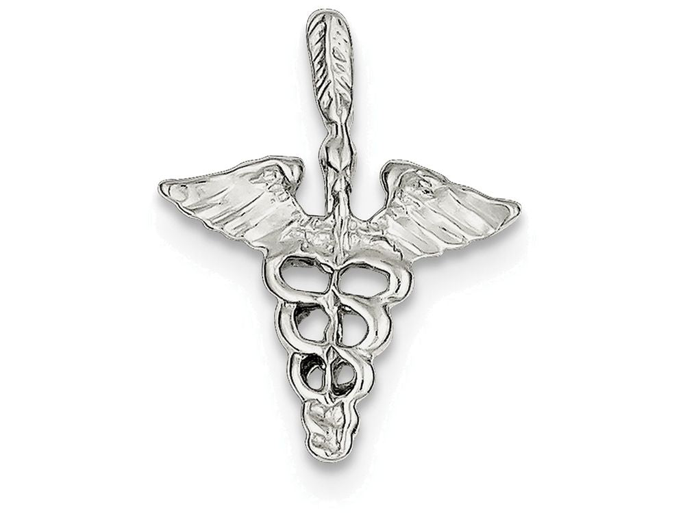 FJC Finejewelers Sterling Silver Caduceus Charm