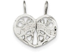 FJC Finejewelers Sterling Silver Mother Daughter 2-piece Break Apart Charm