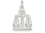 FJC Finejewelers Sterling Silver Scales Of Justice Charm