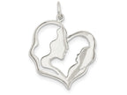 FJC Finejewelers Sterling Silver Mother and Baby Pendant Necklace - Chain Included