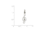 FJC Finejewelers Sterling Silver Treble Clef Charm