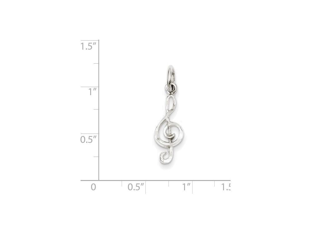 FJC Finejewelers Sterling Silver Treble Clef Charm