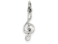 FJC Finejewelers Sterling Silver Treble Clef Charm