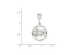 FJC Finejewelers Sterling Silver Music Staff Charm