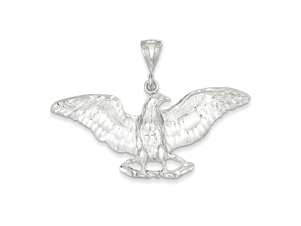 FJC Finejewelers Sterling Silver Eagle Pendant Necklace - Chain Included