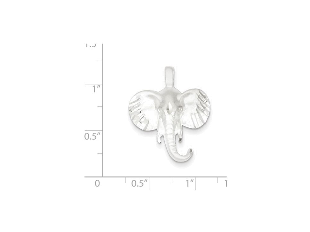 FJC Finejewelers Sterling Silver Elephant Head Charm