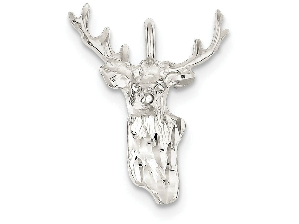 FJC Finejewelers Sterling Silver Deer Head Charm