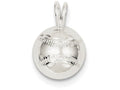 FJC Finejewelers Sterling Silver Baseball Charm