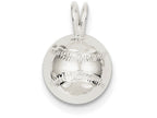 FJC Finejewelers Sterling Silver Baseball Charm