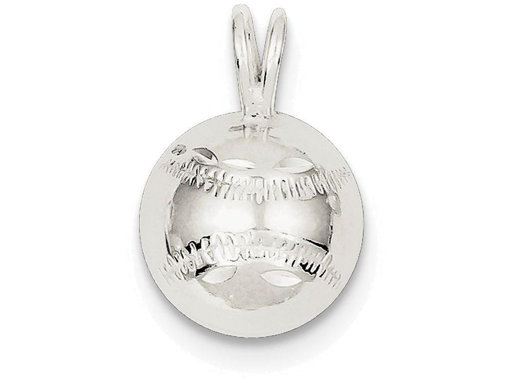 FJC Finejewelers Sterling Silver Baseball Charm